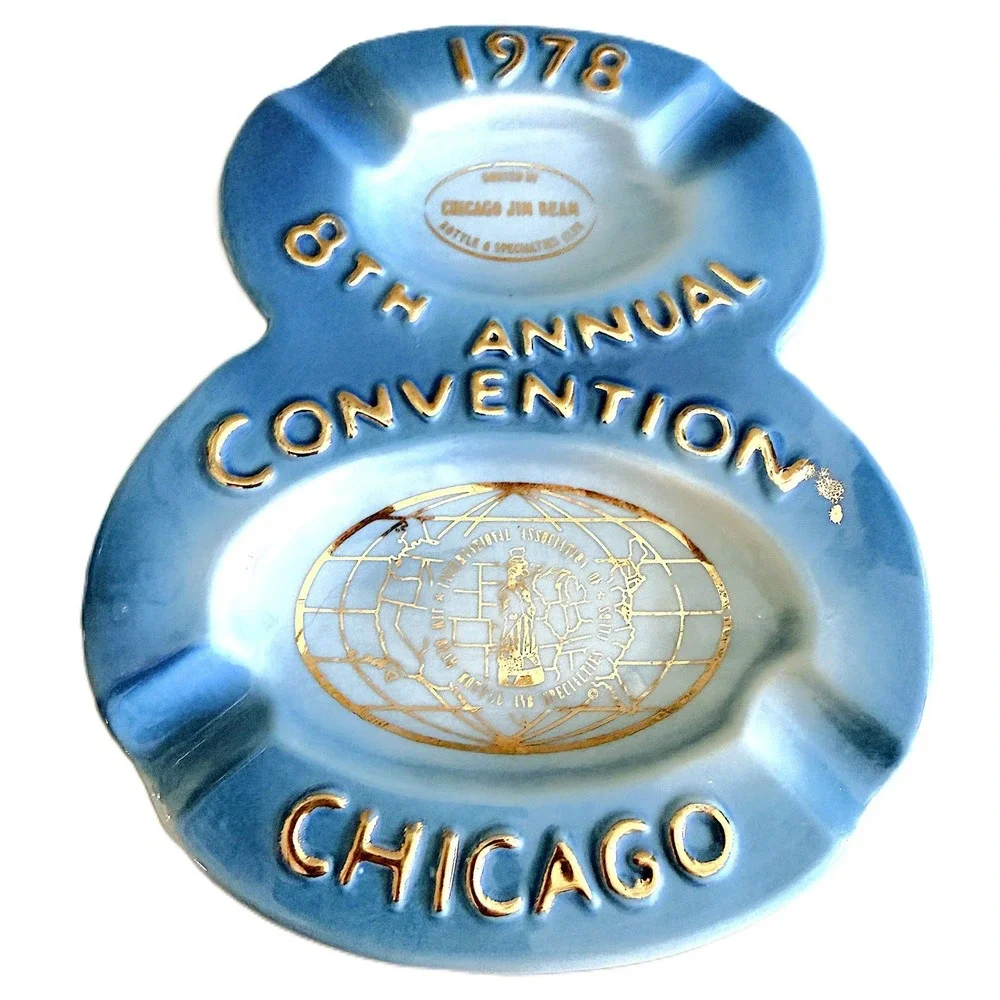 1978 Jim Beam 8th Convention Ashtray Chicago Regal China Vintage Collector Piece